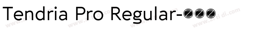 Tendria Pro Regular字体转换